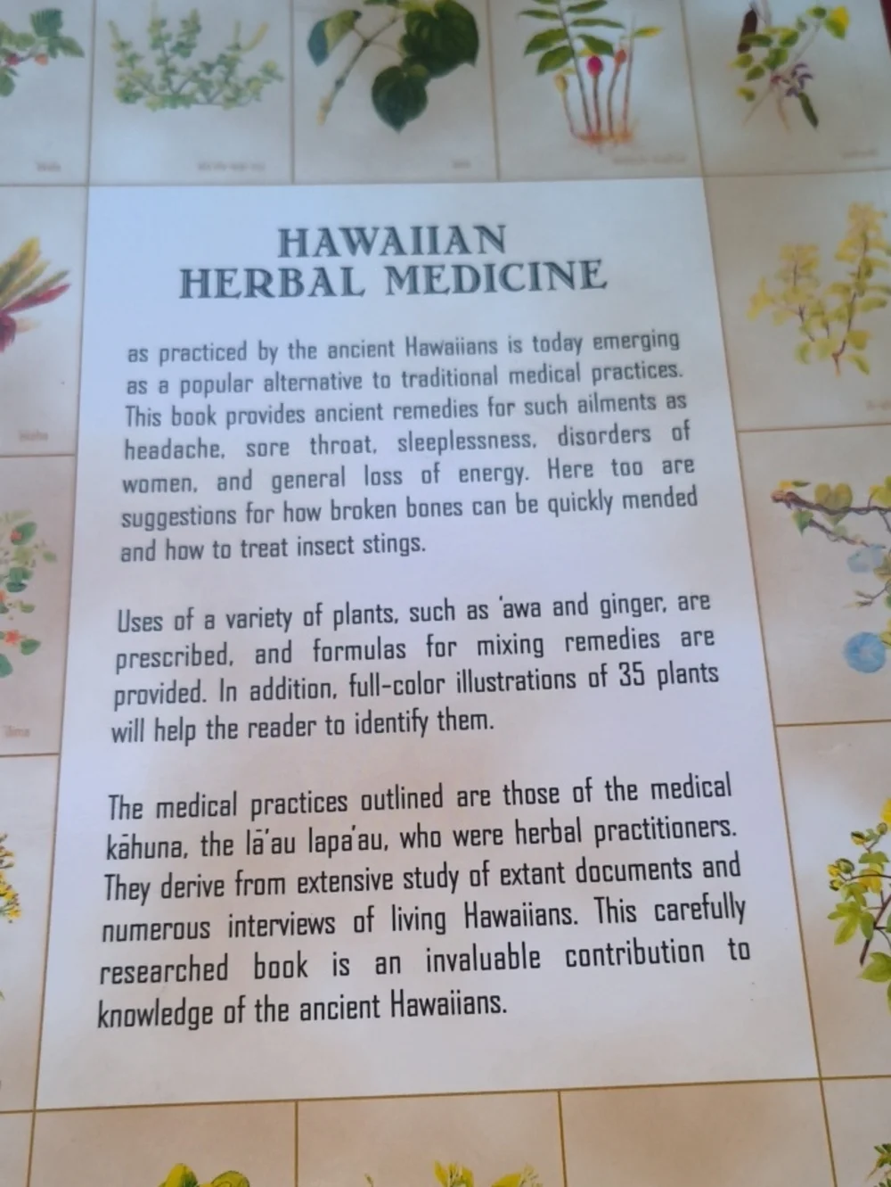 KahunaA La'au Lapa'au: Hawaiian Herbal Medicine - June Gutmanis PB